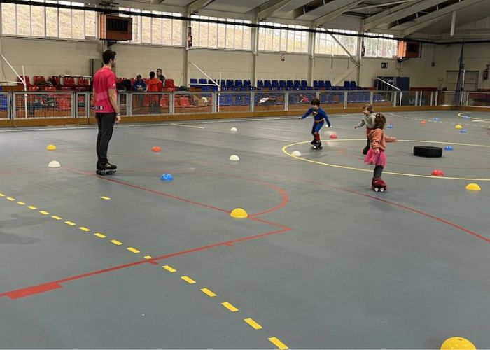 Pista de campus de hockey patines